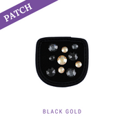 Black Gold  Reithandschuh Patches