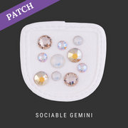 Sociable Gemini Riding Glove Patch white