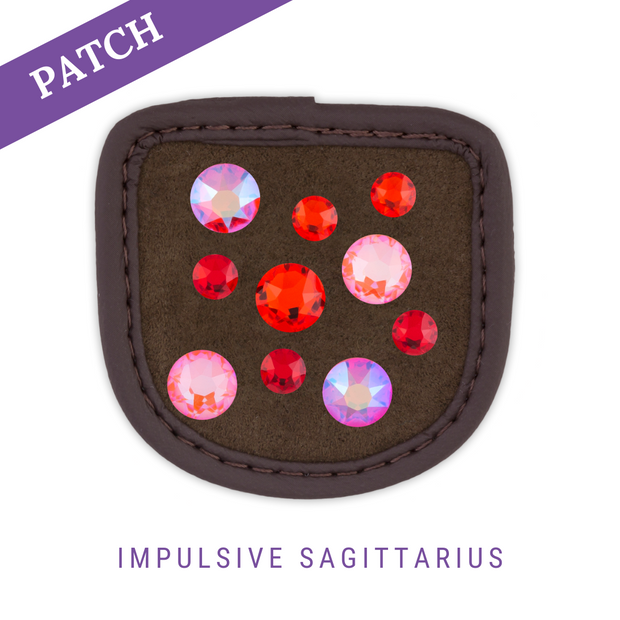 Impulsive Sagittarius Riding Glove Patch brown
