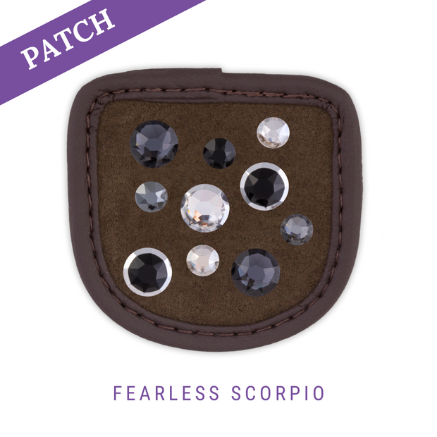 Fearless Scorpio Riding Glove  Patch brown