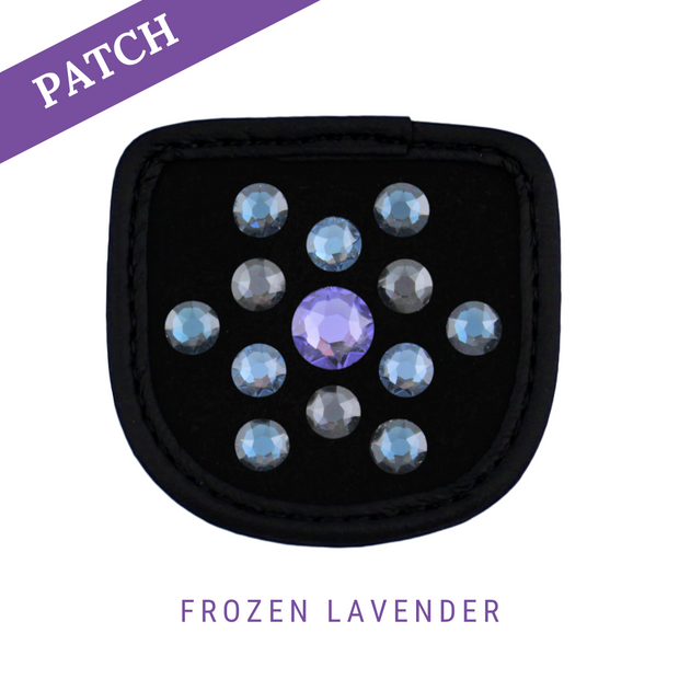 Frozen Lavender by Keira Khodara Riding Glove Patch black
