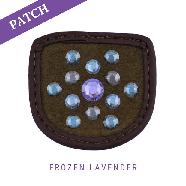 Frozen Lavender by Keira Khodara Riding Glove Patch brown