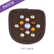 Pac-Man by Anna Den riding glove Patch brown