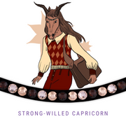 Strong Willed Capricorn Browband Bling Swing
