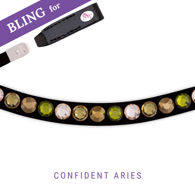 Confident Aries Browband Bling Swing