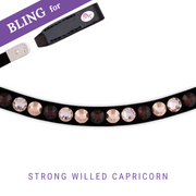 Strong Willed Capricorn Browband Bling Swing