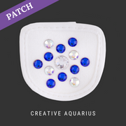 Creative Aquarius Riding Glove Patch white