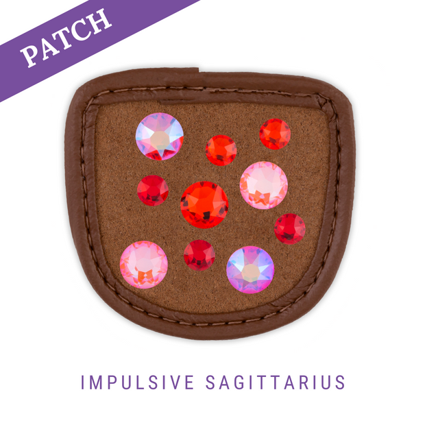Impulsive Sagittarius Riding Glove Patch caramel