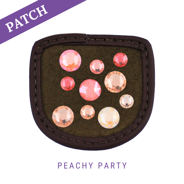 Peachy Party riding glove Patches