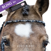 Legit Black Headband Bling Classic