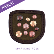 Sparkling Rose Riding Glove Patches
