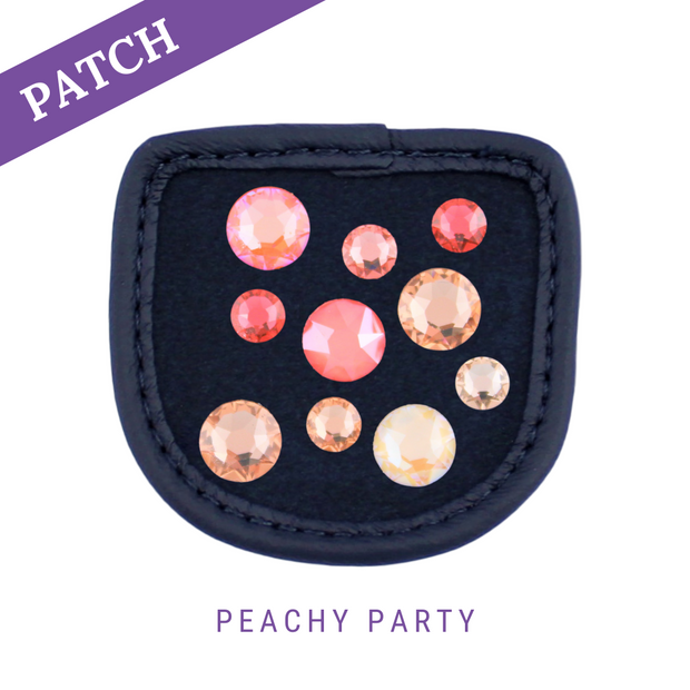 Peachy Party riding glove Patches