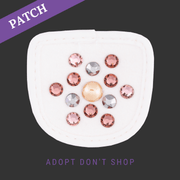 Adopt don`t Shop Patch white