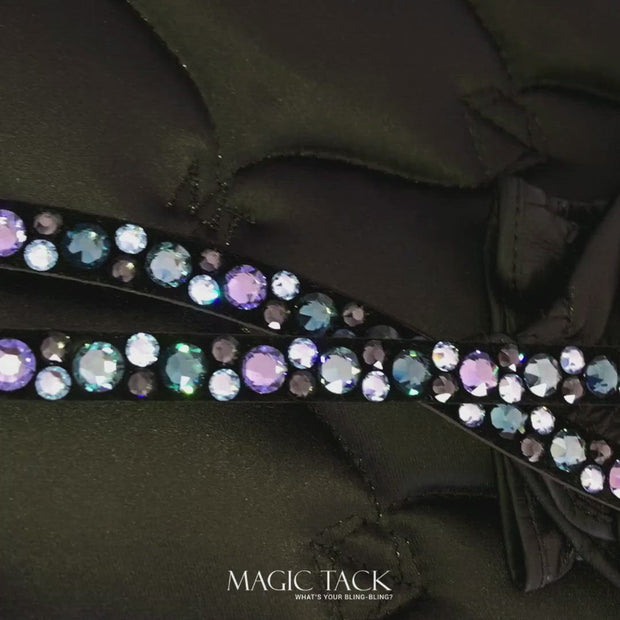 Frozen Lavender by Keira Khodara Riding Glove Patch black