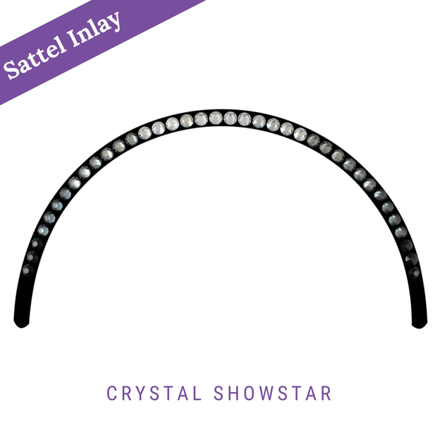 Crystal Showstar Stübben saddle inlay