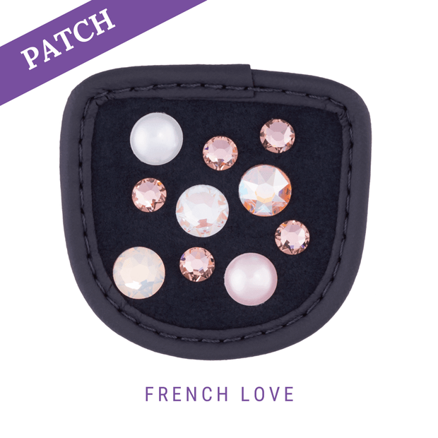 French Love Patch blue