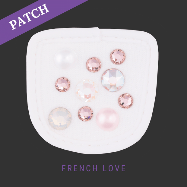 French Love Patch white