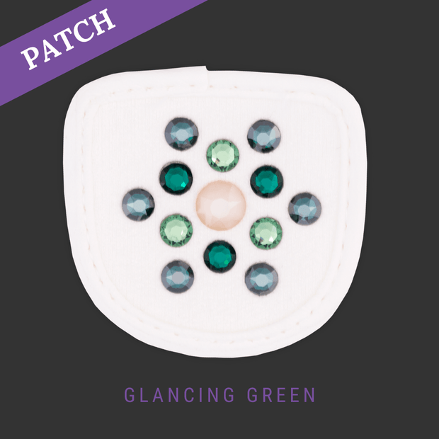 Glancing Green by Nina Kaupp Patch white