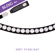 Grey Starlight Browband Bling Swing
