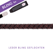 Leather Bling Braided