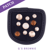 Q's Brownie by Chrissi Patch blue