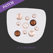 Q's Brownie by Chrissi Patch white