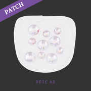Rose AB riding glove patch white