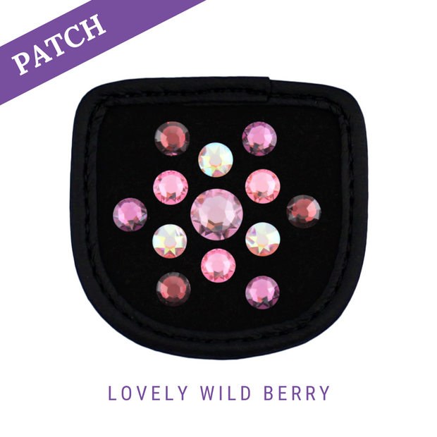 Lovely Wild Berry by Wildpferd Merlin Riding Glove Patches