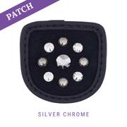 Silver Chrome Patch blue