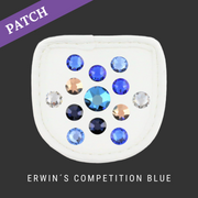 Erwin's Competition Blue by Lisa Barth Patch white